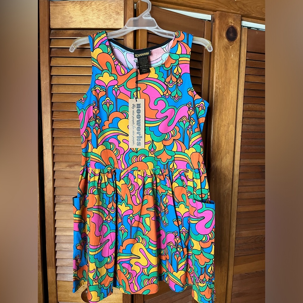 NWT Nooworks Auderpopz Big Pocket Dress size Small